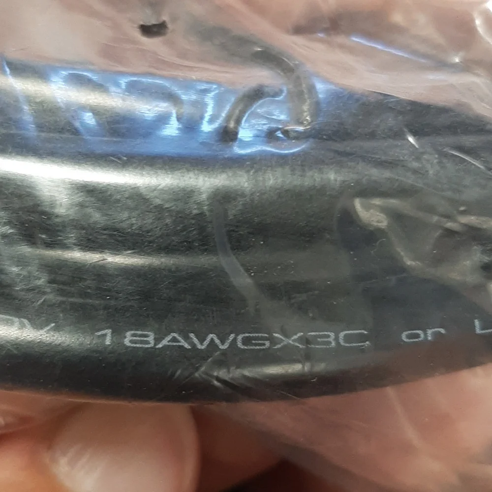 Dell 6' Replacement Power Cord #1 P/N 05120P Rev:A00